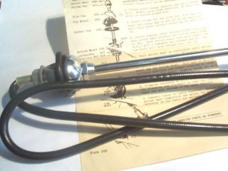  Ford flathead Vintage Radio AntennaCowel mount 3 section stainless