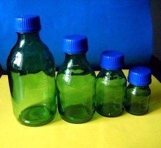 500ml,Amber Brown Glass Reagent bottle w Plastic Cap,Lab Borosilicate