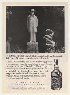 1993 Jack Daniels Statue Most Photographed Man Ad