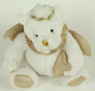 Dan Dee Plush White Gold Singing All Faithful Angel Teddy Bear Stuffed