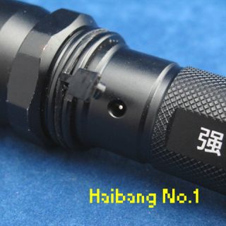 600Lm CREE Q5 LED Rechargeable Police Flashlight Torch+18650 Battery