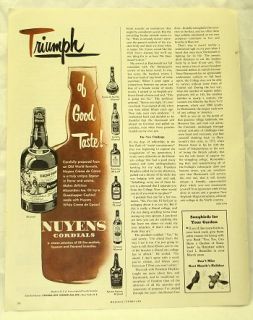 1952 Nuyens Cordials Crème de Cacao Liqueur Canada Dry