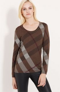 Burberry Brit Check Print Sweater