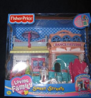 Fisher Price Sweet Streets Dance Studio Candy Shop New