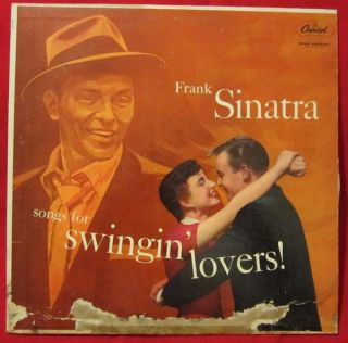 FRANK SINATRA LP songs for swingin lovers VG+ w653 VINYL RECORD 1956