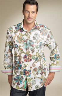 Robert Graham Patterned Shirt with Embroidery