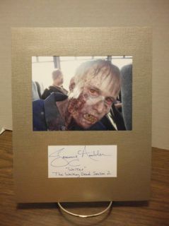 Jeremy Ambler Autograph The Walking Dead Display Signed Signature COA