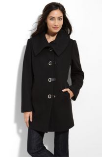 MICHAEL Michael Kors Melton Wool Clip Front Coat