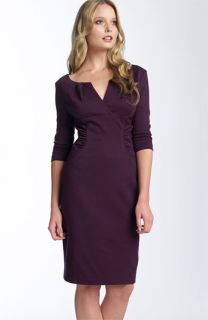 Adrianna Papell Ruched Ponte Knit Sheath Dress