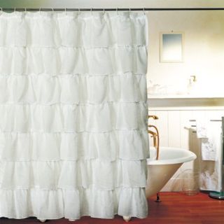  curtain white gorgeous ruffled shower curtain crushed voile measures