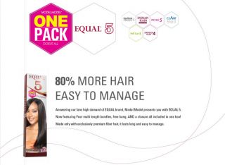 Model Model Equal 5 Sassy Curl One Pack Hair, One Pack Does It All
