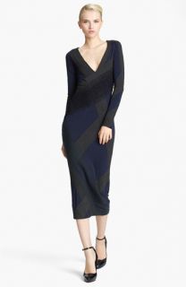 Donna Karan Collection Needle Punch Jersey Dress