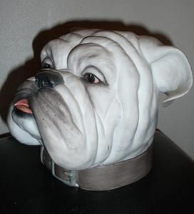 Boehm Bulldog Head Porcelain Handsome Dan The VII 40187 Yale