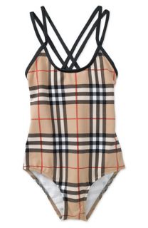 Burberry One Piece Swimsuit (Toddler & Little Girls)
