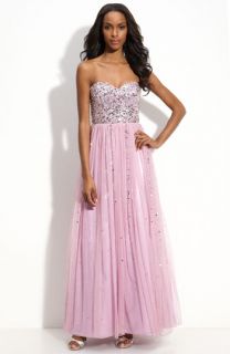 Adrianna Papell Sequin Bodice Ball Gown