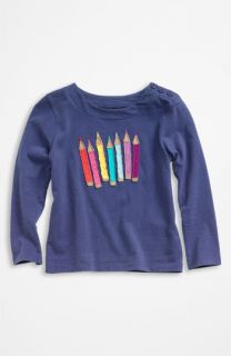 Mini Boden Multi Crayon Appliqué Tee (Toddler)