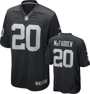  Raiders Mens Nike Game Replica Jersey Darren McFadden 20