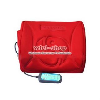  220V Multifunctional Electric Support Cushion Back Massager Red