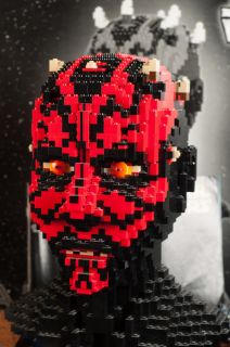 U2 Star Wars Lego Darth Maul Head Bust 10018 w Box and Instructions