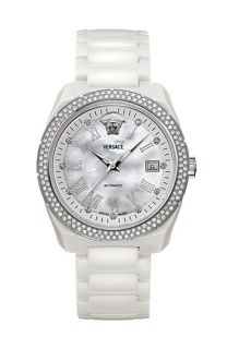 Versace Automatic Diamond Bezel Ceramic Watch, 41mm