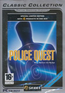 Police Quest Collection Best Seller 4X PC Games New Box 020626724746