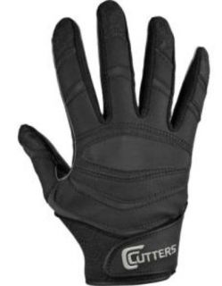 Cutters x40 Solid C Tack Revolution Football Receiver Gloves Black