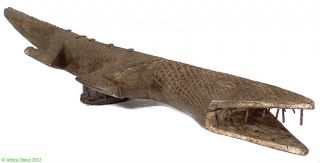 IJO Crocodile Headdress Water Spirit Cross River African