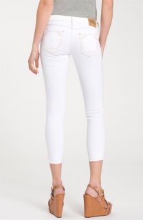 True Religion Brand Jeans Brooklyn Skinny Crop Jeans (Optic White)