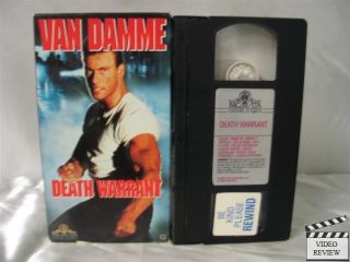 Death Warrant VHS Jean Claude Van Damme Cynthia Gibb