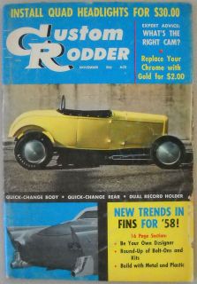   November 1957 Trad Rat Hot Rod A Roadster Dave Garroway Drag Race