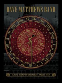 Dave Matthews Band Poster Padova Italy 2010 400
