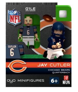 Jay Cutler Oyo Mini Fig Figure Lego Compatible Chicago Bears NIP