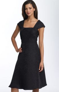 Donna Ricco Asymmetrical Drape Silk Dress (Plus)