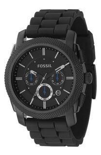 Fossil Machine Chronograph Silicone Strap Watch