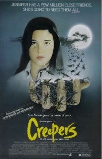  aka Creepers Movie Poster Horror Dario Argento Suspiria