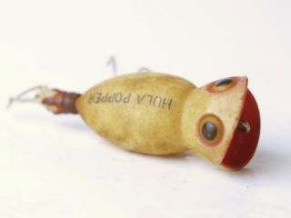 Old Vintage Glow in Dark Hula Popper Topwater Fishing Lure Fred