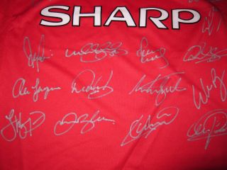 Man UTD Signed Jersey 1999 ECL Champs Manchester United Giggs Beckham