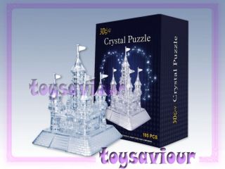 3D Crystal Puzzle 105pcs Castle Palace Clear