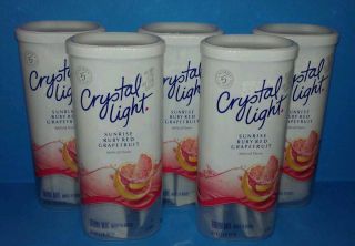50 Packets Crystal Light Sunrise Ruby Red Grapefruit Drink Mix   Makes