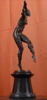 Art Deco Solo Dancer Bronze Statue D H Chiparus