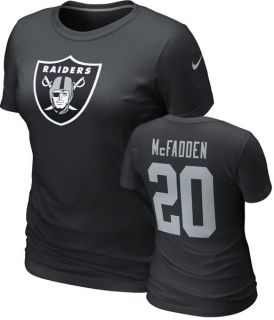 Oakland Raiders Womens Darren McFadden Name Number Tee
