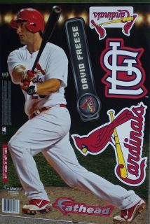 David Freese FATHEAD St. Louis Cardinals MLB Official Vinyl Wall