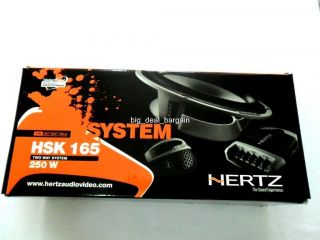 hertz hi energy hsk 165 6 5 2 way component speakers