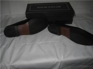 New Mens Black David Taylor Kennedy Tassle Loafers Dress Shoes Size