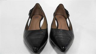Joan David Callalily Womens Classic Pump Shoes Sz 10 M Black Leather 2