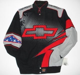 NASCAR Authentic Chevrolet Racing Embroidered Cotton Twill Jacket XXL