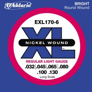 addario exl170 6 bass xl wound 6 string long scale standard item