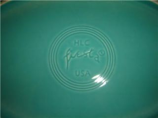 Homer Laughlin Fiesta Ware 13 1 2 Oval Platter Turquoise Blue Green