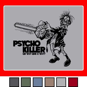 Talking Heads David Byrne Psycho Killer T Shirt s XXL