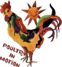 16756 Poultry in Motion Velvet Damask Rooster Figurine